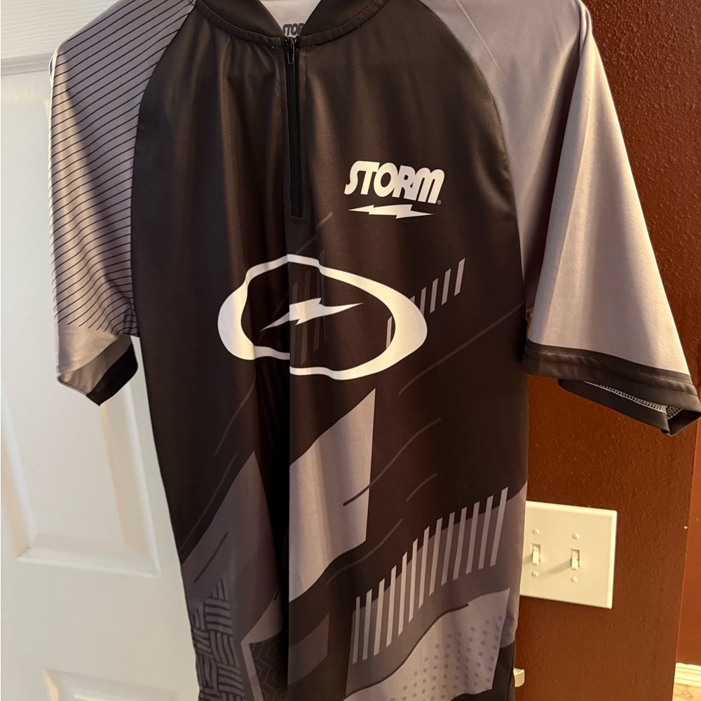 Storm Black and Gray Bowling Jersey